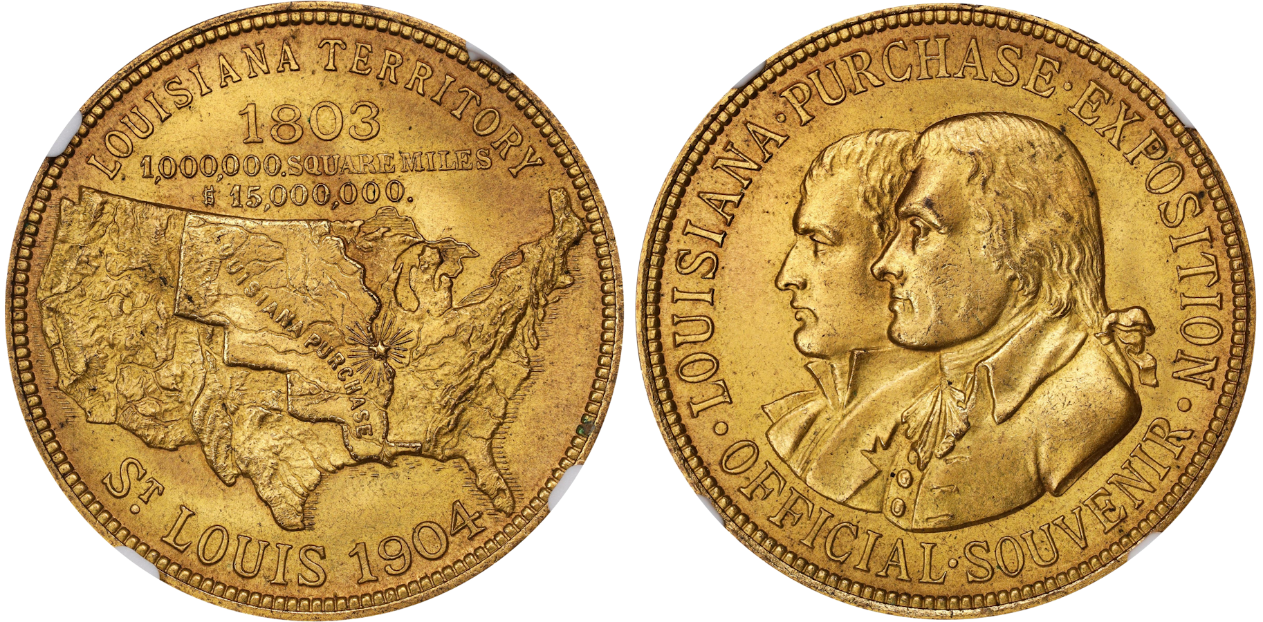 A collection of rare coins from Louisiana