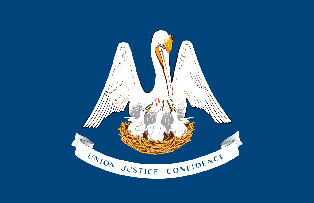 The state flag of Louisiana